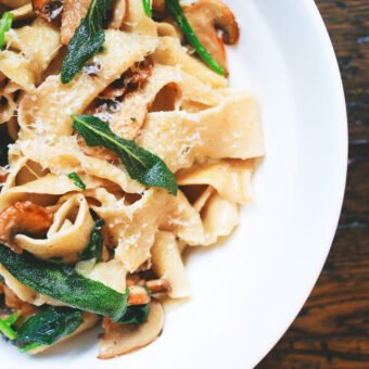 Dairy Free Creamy Sausage Pasta
