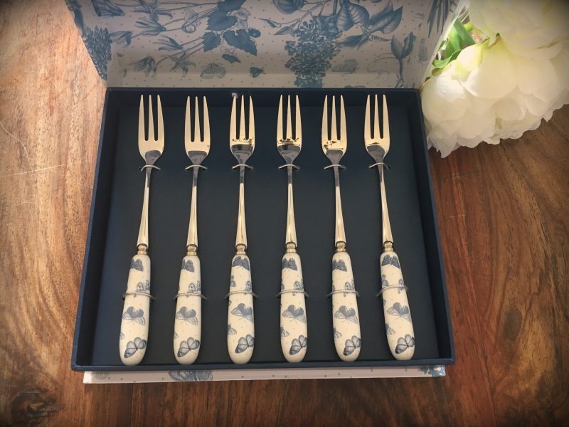 Review & Giveaway: Portmeirion Botanic Blue Pastry Forks