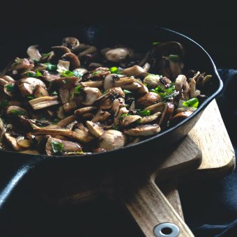 Creamy Stilton Mushrooms on Toast