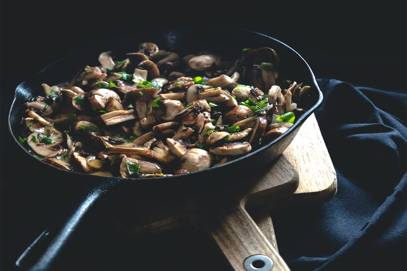 Creamy Stilton Mushrooms on Toast