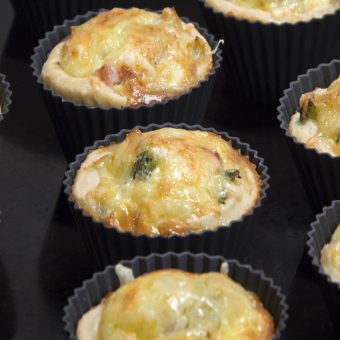 Tangy Leek and Roquefort Tartlets