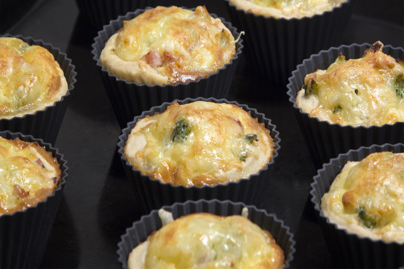 Tangy Leek and Roquefort Tartlets