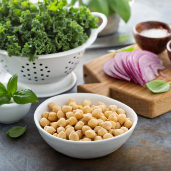 Garlicky Kale and Chickpea Salad