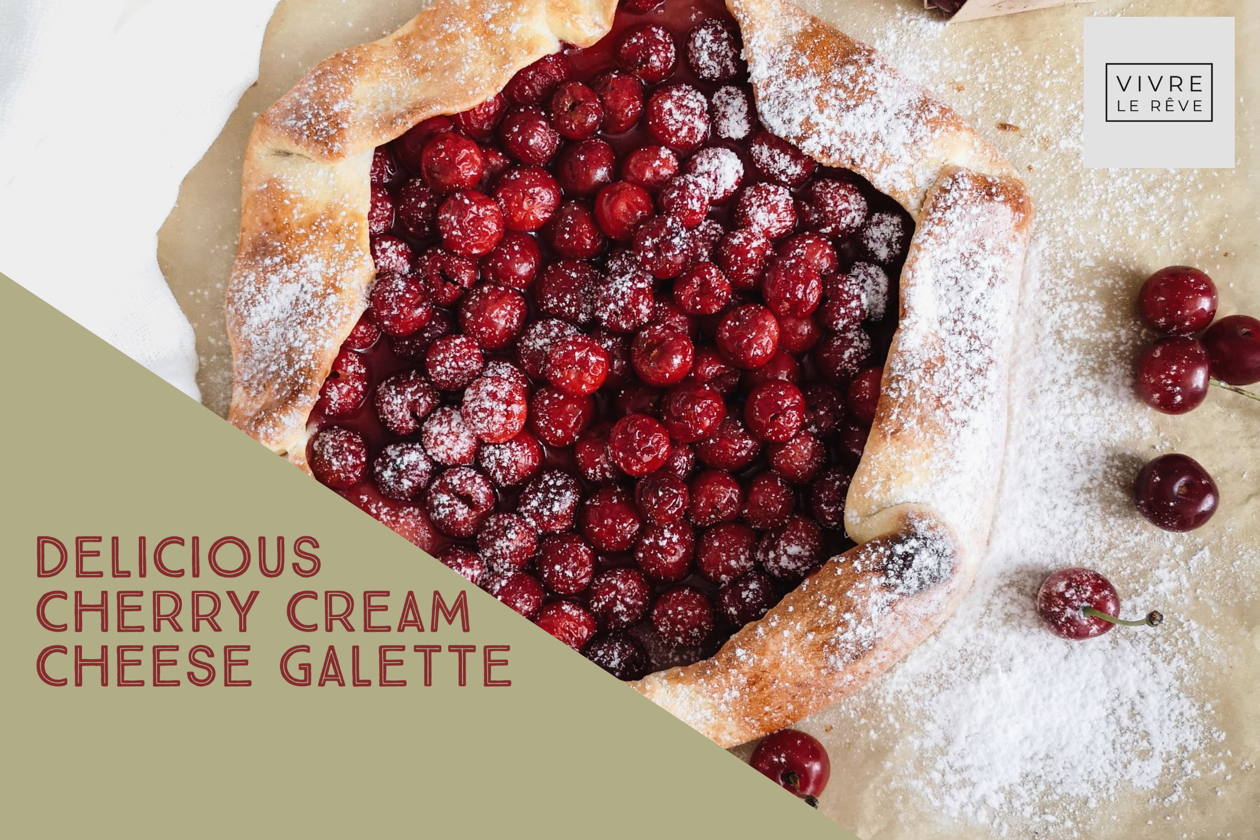 Delicious Cherry Cream Cheese Galette