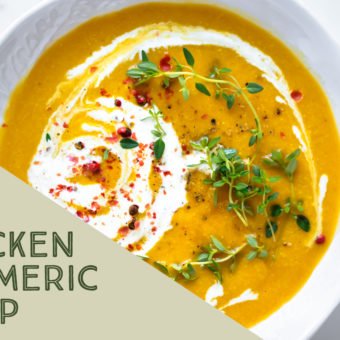 DELICIOUS CHICKEN TURMERIC SOUP