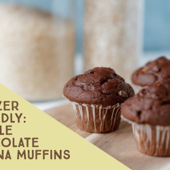 Freezer Friendly: Double Chocolate Banana Muffins