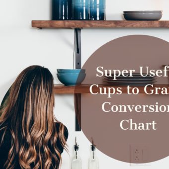 Super Useful Cups to Grams Conversion Chart