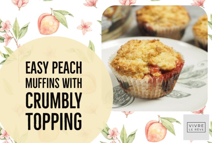 Easy Peach Muffins with Crumbly Topping
