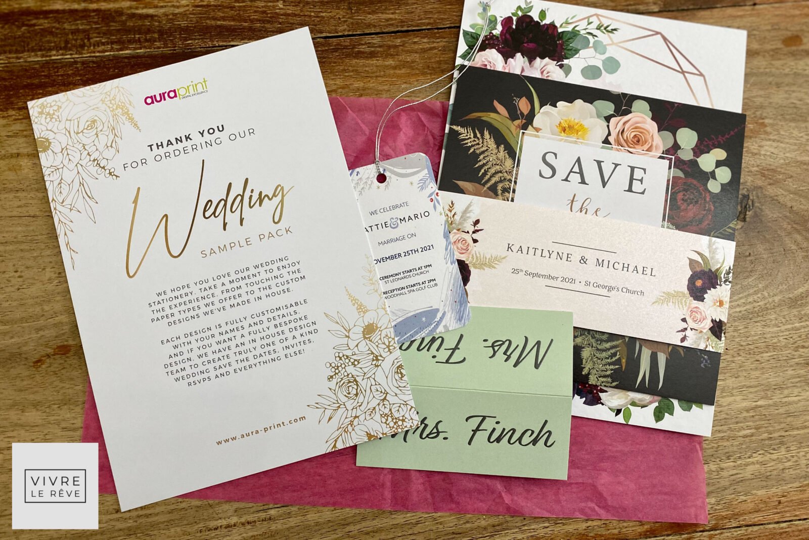 Design Your Own Wedding Stationery With Aura Print