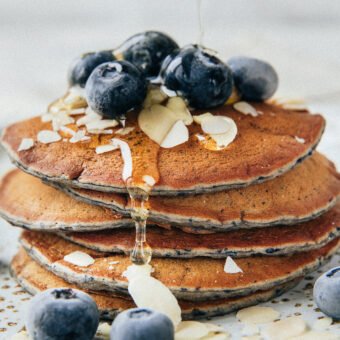 Super Easy Blueberry Pancakes