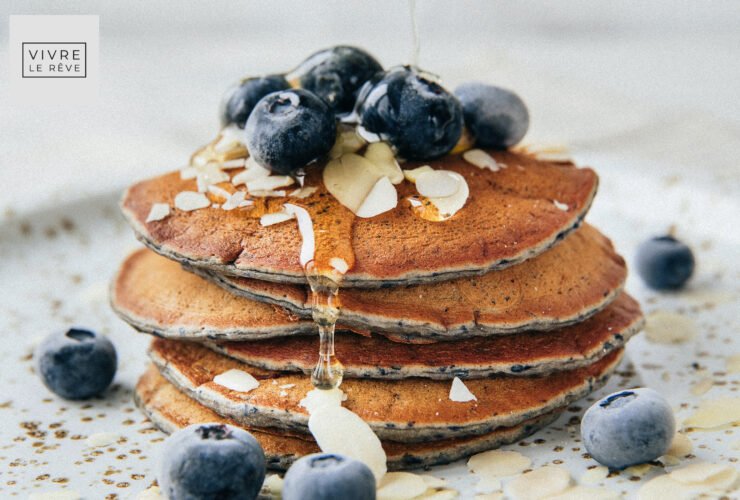 Super Easy Blueberry Pancakes