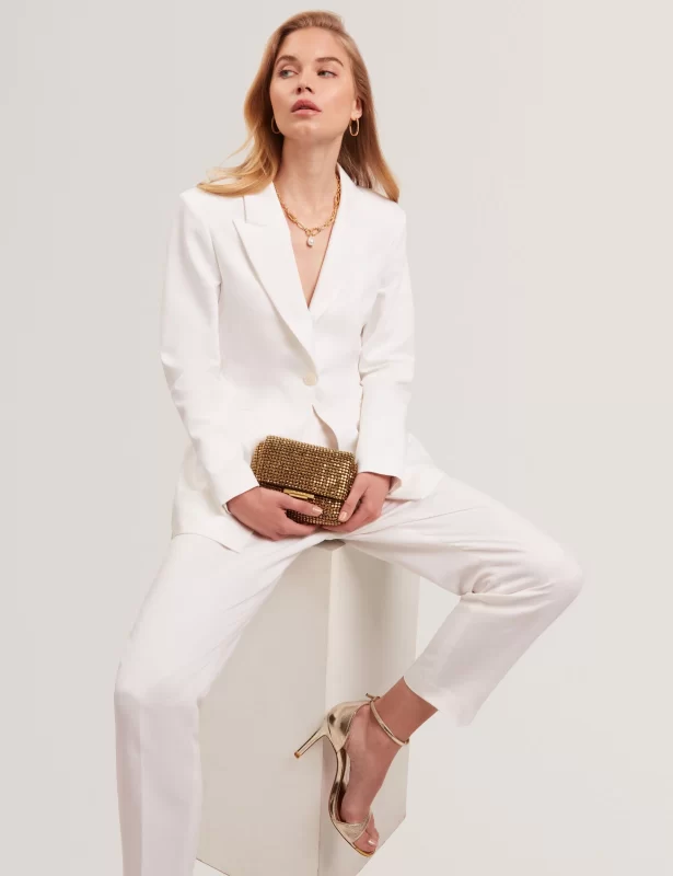 Crystal Embellished Mini Crossbody Bag
