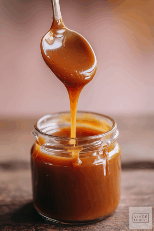 a jar of Perfect Salted Caramel Sauce.