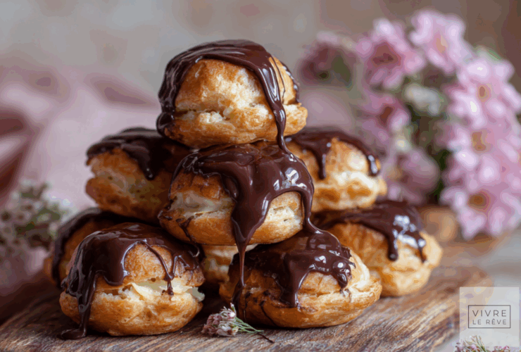 Easy Chocolate Profiteroles with Chocolate Sauce