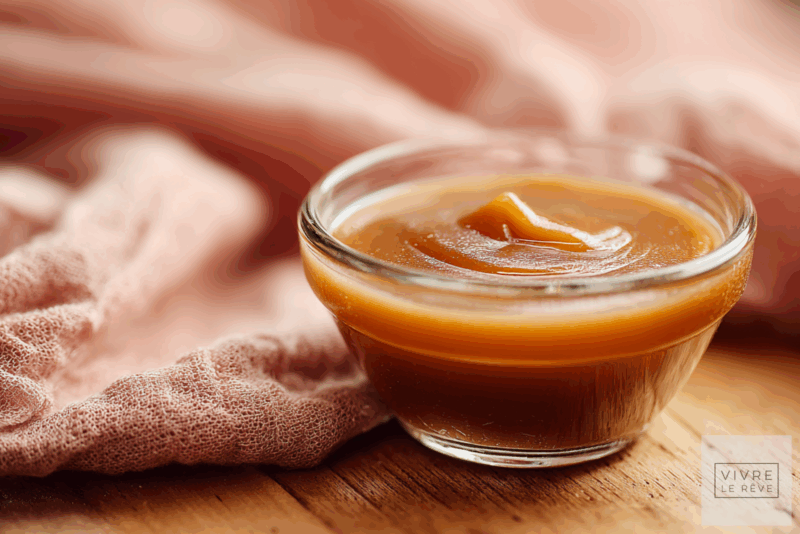 Salted Caramel Sauce without Cream in a small bowl.